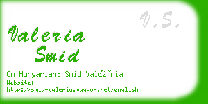 valeria smid business card